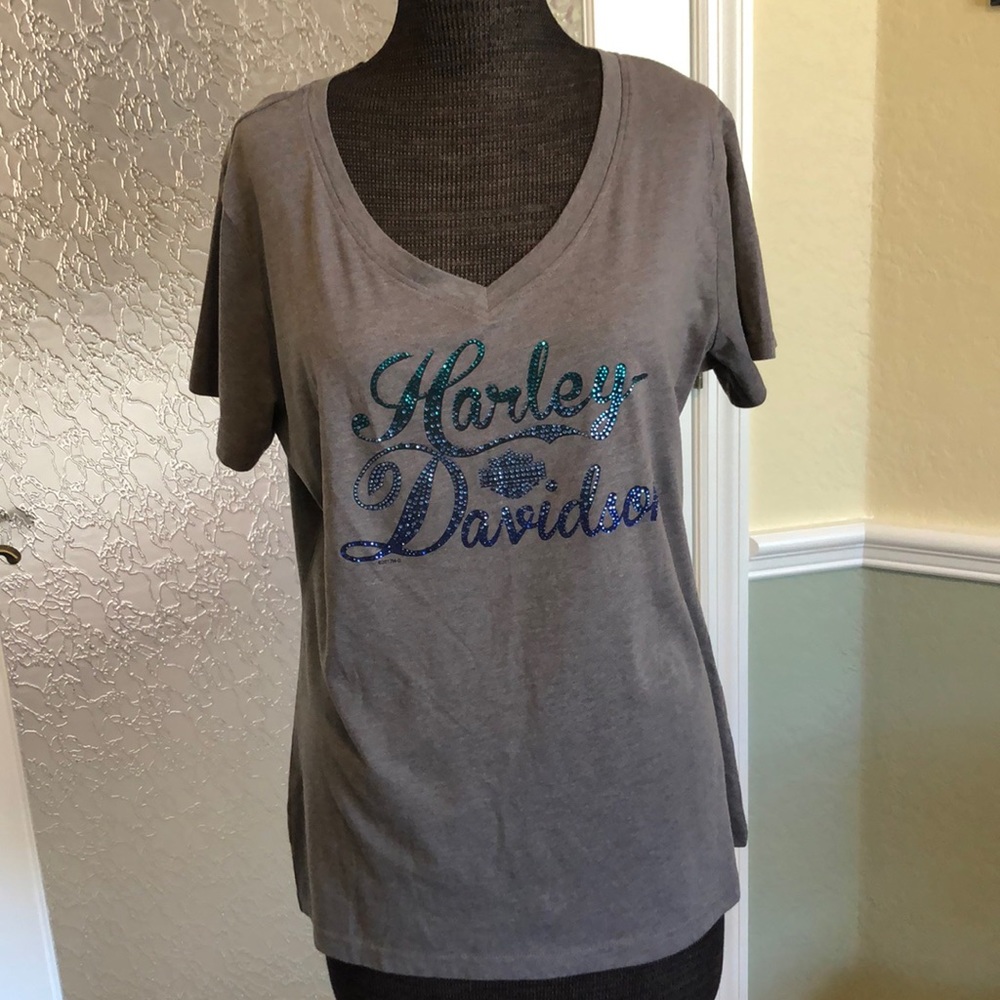 Harley Davidson bling women’s T-shirt size extra large NWT - Picture 3 of 7